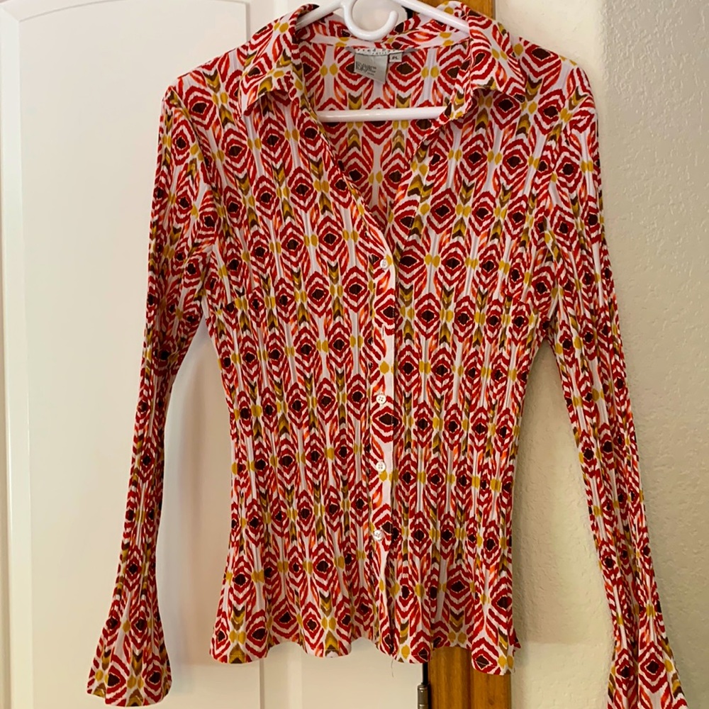 Fred David colorful blouse